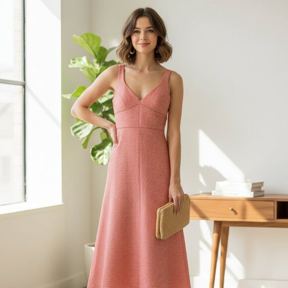 NWT Keepsake Tempo Midi Dress tweed design - Picture 1 of 8